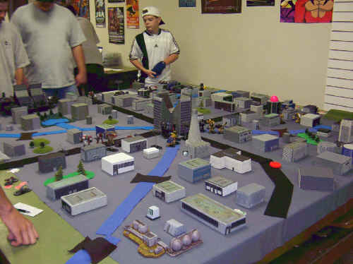 000-0022 Set up for the big City Battle Stormhammers, Republic of the Sphere and Mercenary