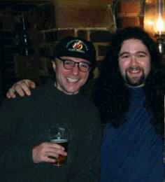 Chris Bould and  Jon (one of the writers of Midsummer's Nightmare)  in the Punch and Judy pub in London - Picture is copyright (c) 2002 by Leif Eriksson