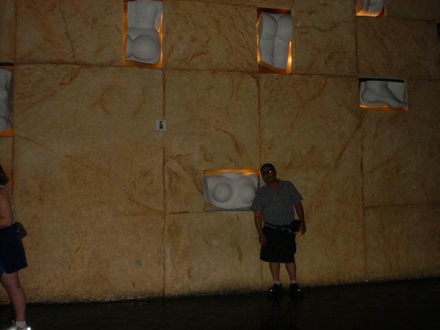  Hawaii Kai at a stange wall in the Mandalay Bay Hotel