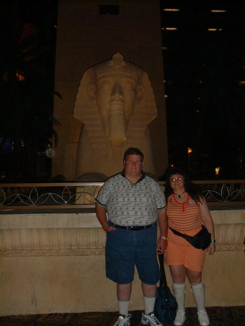HubbyEd and Micro Mary at the Luxor
